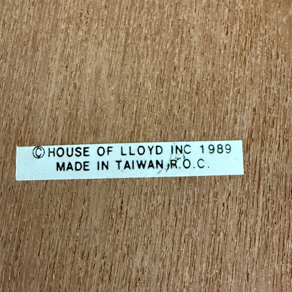 Vintage 1989 House Of Lloyd Wood‎ Mirror Frosted Flowers 16”